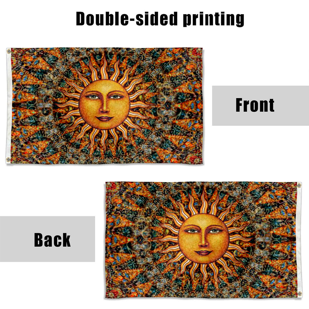 Fyon Aurora Sun Artist Flag Indoor and Outdoor Banner