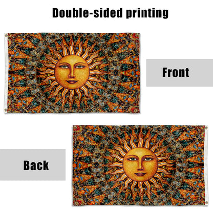 Fyon Aurora Sun Artist Flag Indoor and Outdoor Banner