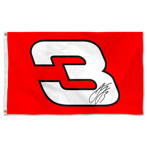 Fyon Austin Dillon #3 Racing Car Flag  Indoor and Outdoor Banner