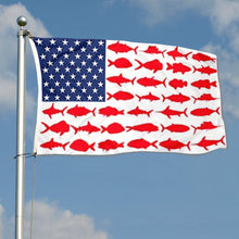 Fyon BEACH LIFE FLORIDA FISH SHARK American Flag Indoor and outdoor banner