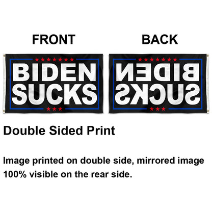 Fyon BIDEN SUCKS Make America Flag Banner