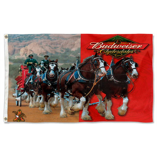 Fyon BUDWEISER BEER CLYDESDALE Flag Banner