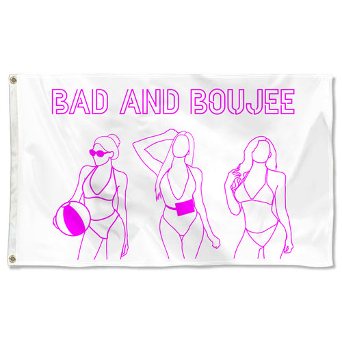 Fyon Bad and Boujee Funny Flag Banner