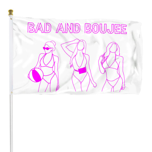 Fyon Bad and Boujee Funny Flag Banner