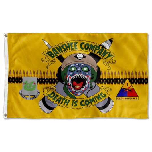 Fyon Banshee Company Death is Coming Flag Indoor and outdoor banner