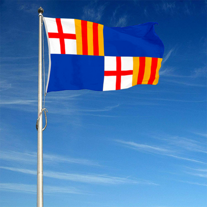 Fyon Barceloneta, Puerto Rico flag banner