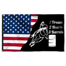 Fyon Barrel Racing American Flag  41742 Indoor and outdoor banner