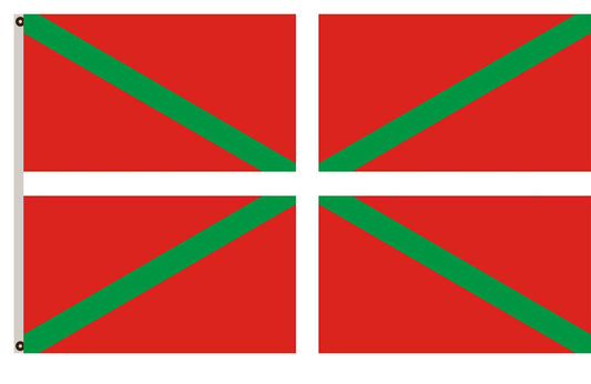 Basque Country by Sabino Arana  Basque Country as designed by Sabino Arana in 1894 banner landscape flag