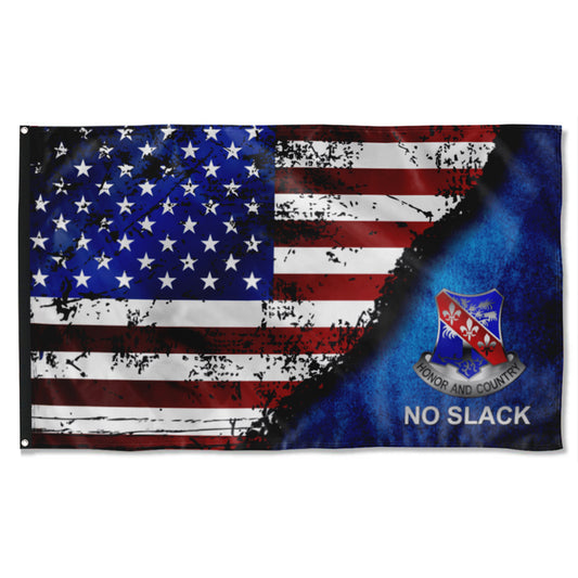 Fyon Bastogne No Slack Star & Stripes Flag Indoor and outdoor banner