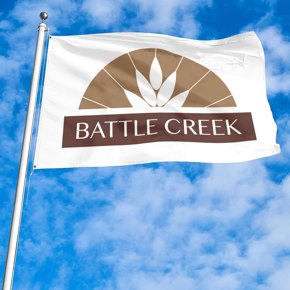 Fyon Battle Creek, Michigan flag Banner