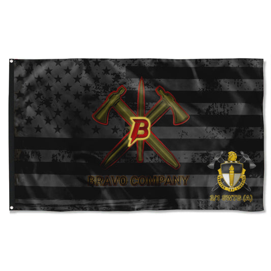 Fyon B company 3-1 SWTG (A) Subdued Star & Stripes Flag Indoor and outdoor banner