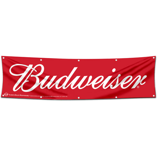 Fyon Beer Garage Shop Decor Banner Works for Budweiser Flag 2x8 Feet