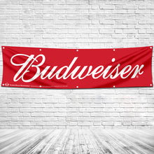Fyon Beer Garage Shop Decor Banner Works for Budweiser Flag 2x8 Feet