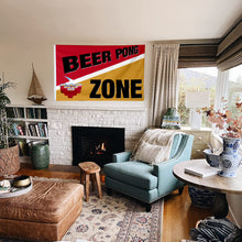 Fyon Beer Pong Zone Flag  Indoor and Outdoor Banner