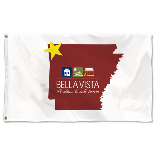 Fyon Bella Vista, Arkansas Flag  Banner
