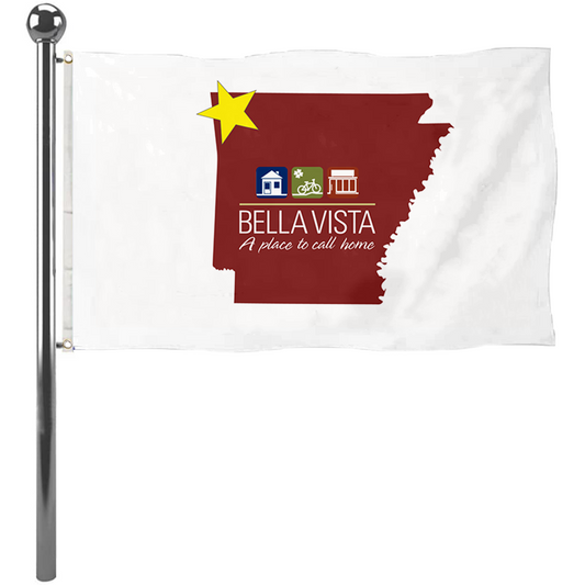 Fyon Bella Vista, Arkansas Flag  Banner