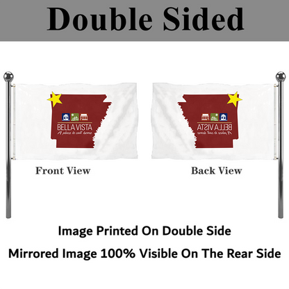 Fyon Bella Vista, Arkansas Flag  Banner
