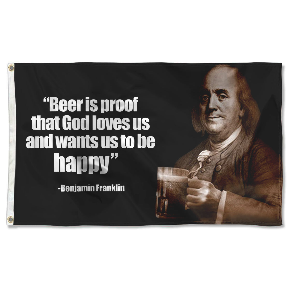 Fyon Benjamin Franklin Beer flag Indoor and outdoor banner