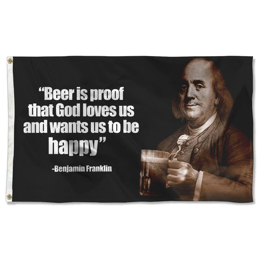 Fyon Benjamin Franklin Beer flag Indoor and outdoor banner
