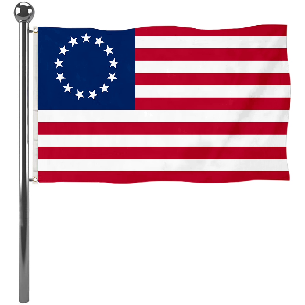 Fyon The Betsy Ross Circular 13-Star (1792) Flag Banner