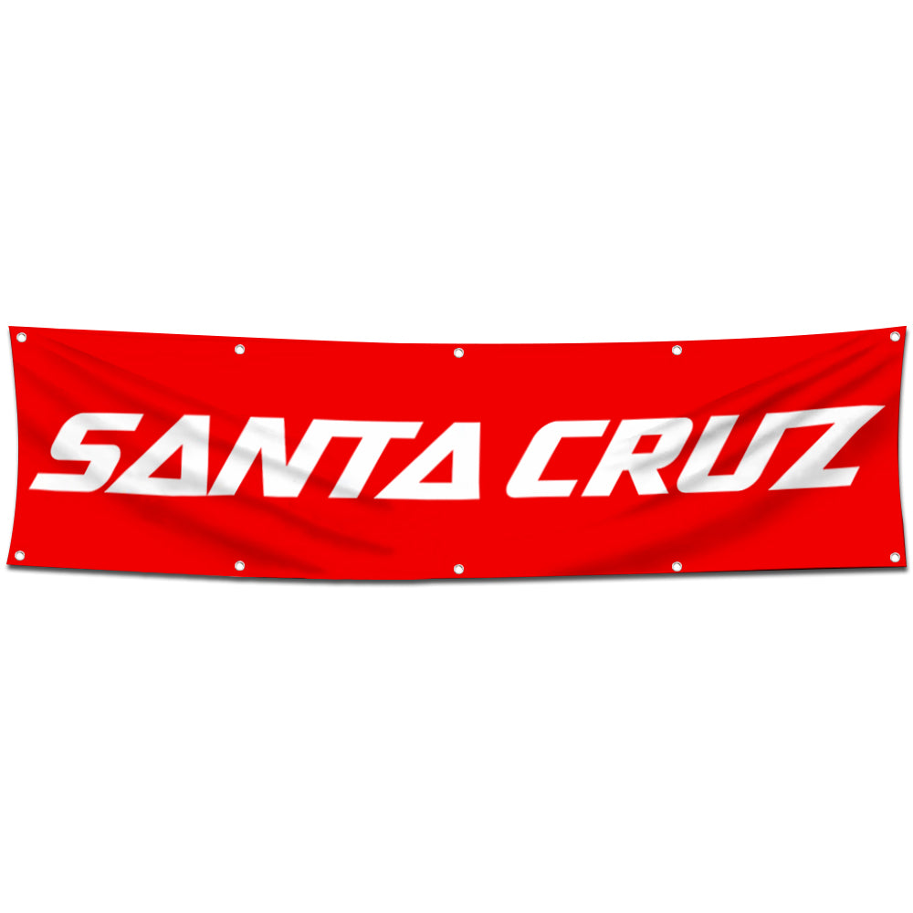 Fyon Bicycles Garage Shop Decor Banner Works for Santa Cruz Flag 2x8 Feet