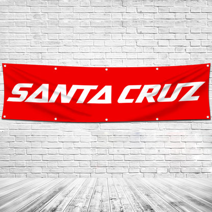 Fyon Bicycles Garage Shop Decor Banner Works for Santa Cruz Flag 2x8 Feet