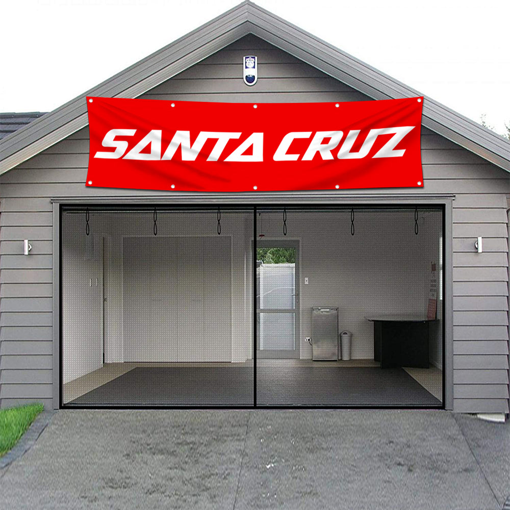 Fyon Bicycles Garage Shop Decor Banner Works for Santa Cruz Flag 2x8 Feet