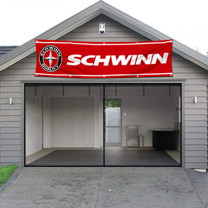 Fyon Bicycles Garage Shop Decor Banner Works for Schwinn Flag 2x8 Feet