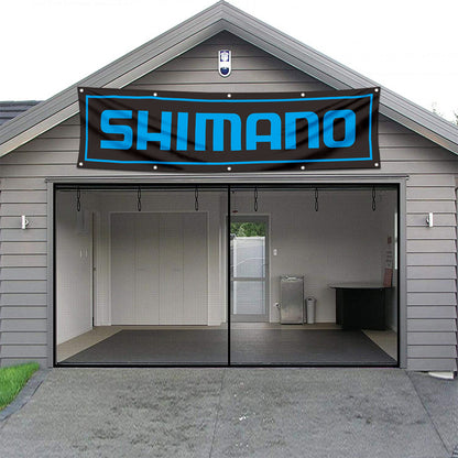 Fyon Bicycles Garage Shop Decor Banner Works for Shimano Flag 2x8 Feet