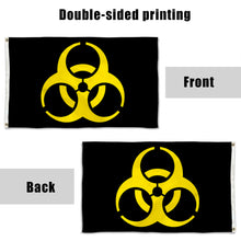 Fyon Biohazard Warning Symbol Party Flag Banner