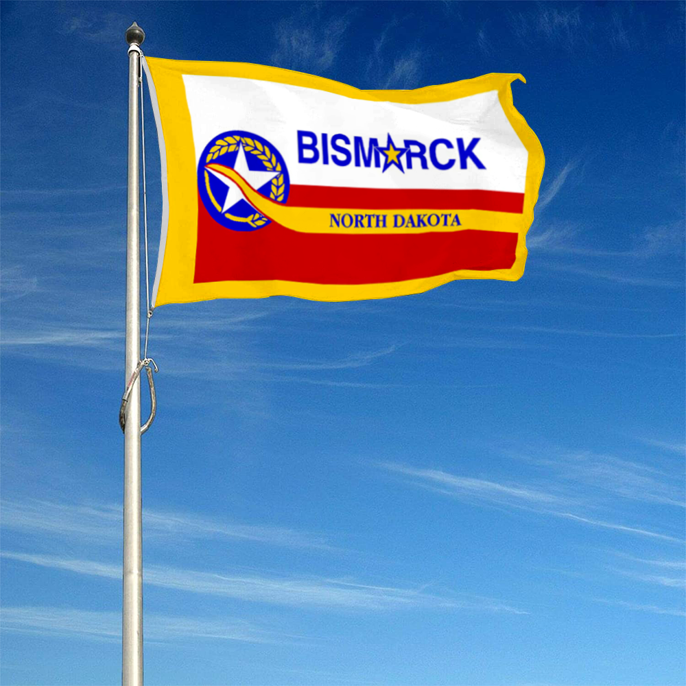 Fyon Bismarck, North Dakota flag Banner