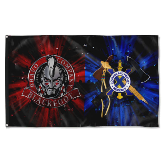 Fyon Blackfoot Tomahawk Flag Indoor and outdoor banner