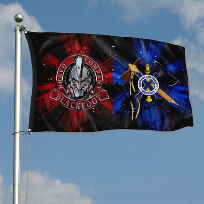 Fyon Blackfoot Tomahawk Flag Indoor and outdoor banner