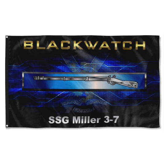 Fyon Blackwatch SSG Miller 3-7 Flag Indoor and outdoor banner
