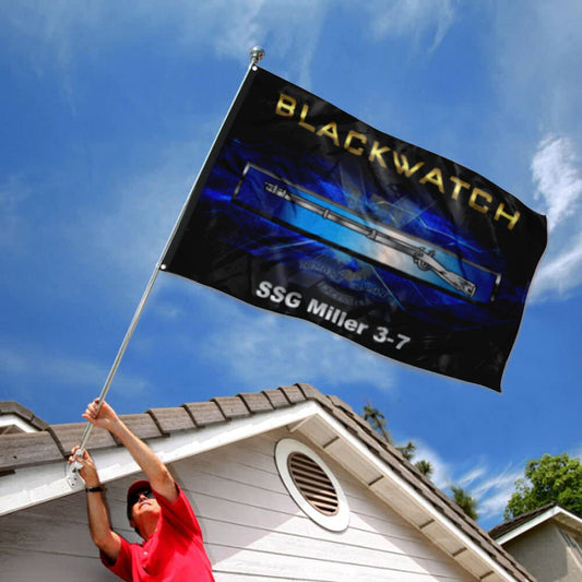 Fyon Blackwatch SSG Miller 3-7 Flag Indoor and outdoor banner