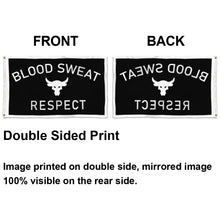 Fyon Blood Sweat Respect Flag Indoor and outdoor banner