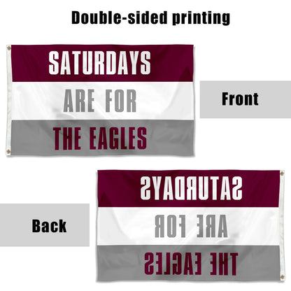 Fyon Boston flag Saturdays are for the Eagles Flag banner