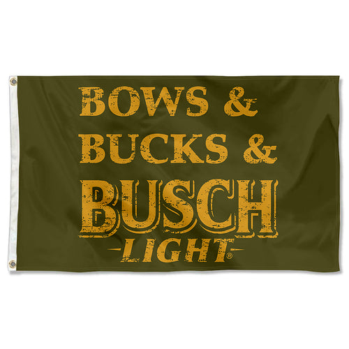 Fyon Bows & Bucks Busch light Beer Flag Indoor and Outdoor Banner