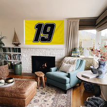 Fyon Branoon Jones #19 Racing Car Flag Indoor and Outdoor Banner