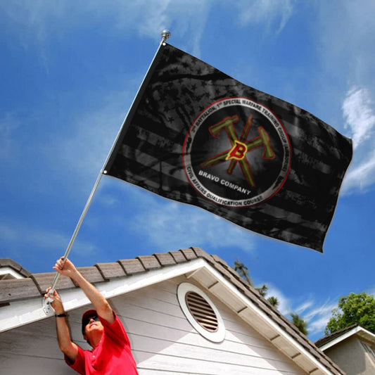 Fyon Bravo Company 3rd BN SWTG Star & Stripes Flag Indoor and outdoor banner
