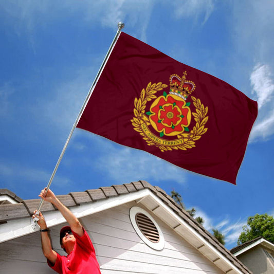 Fyon British Army Duke of Lancaster Regiment Flag Indoor and Outdoor Banner