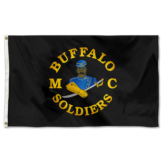 Fyon Buffalo Soldier MC Flag Indoor and Outdoor Banner