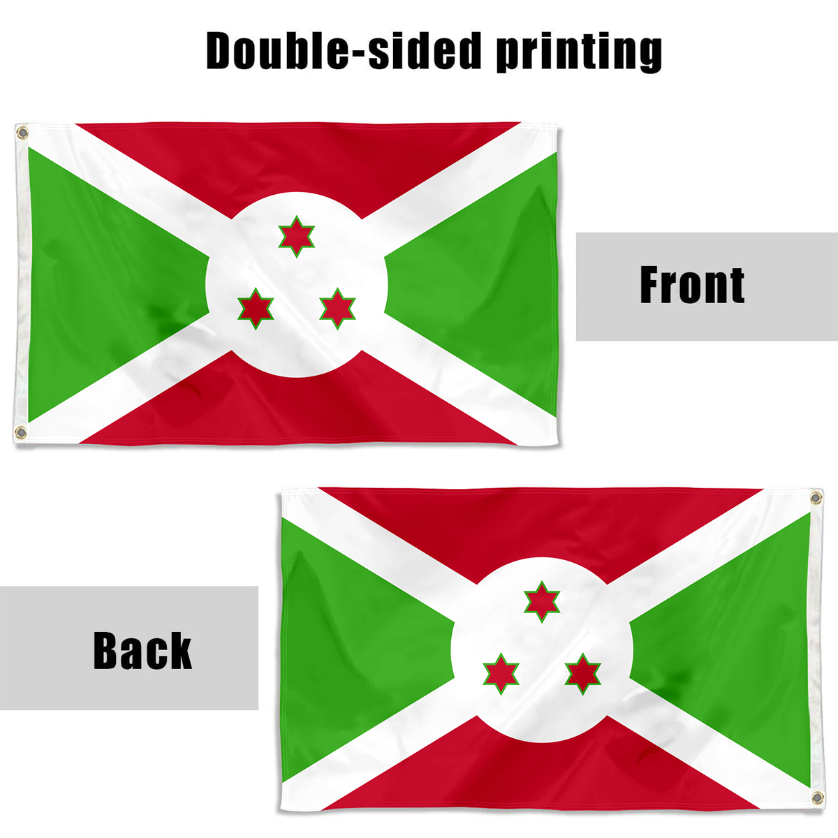 Fyon Burundi Flag Indoor and outdoor banner