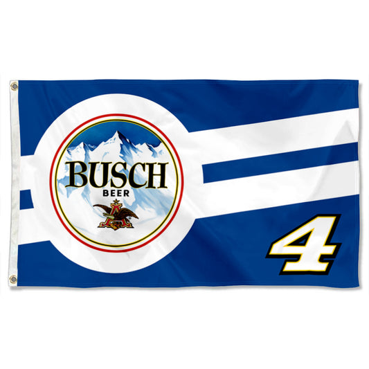 Fyon Busch Beer Nascar Racing Kevin Harvick #4 Giant Silk Flag Banner