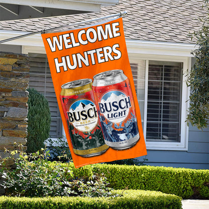 Fyon Busch & Busch Light flag Welcome Hunters Flag Banner