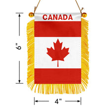 Canada Mini Car Rearview Mirror Flag Banner - 2PC