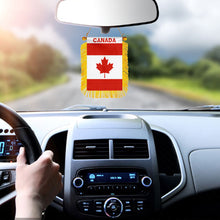 Canada Mini Car Rearview Mirror Flag Banner - 2PC