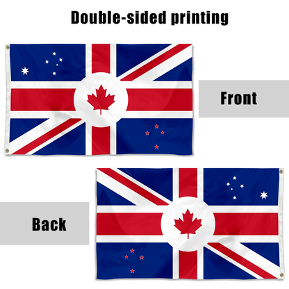 Fyon CANZUK MILLITARY POWER 2022 Flag Banner