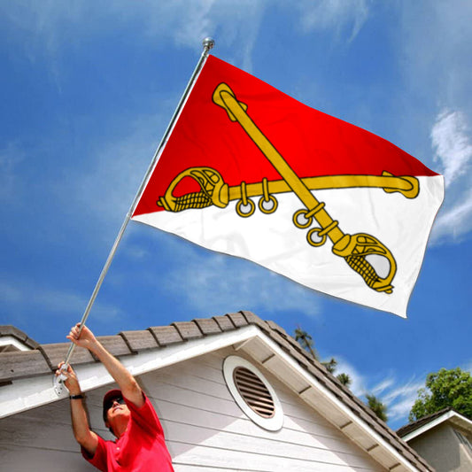 Fyon Cavalry Branch Diagonal Original Flag Indoor and outdoor banner