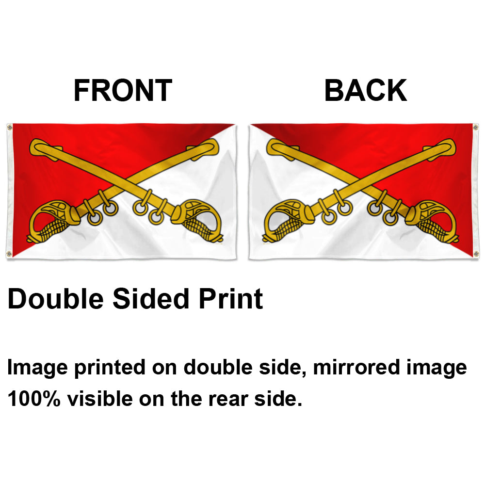 Fyon Cavalry Branch Diagonal Original Flag Indoor and outdoor banner